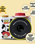 Digital Jessie mini camera with iconic hat and cow-girl print. Made of ABS Plastic, food-grade silicone and includes 16GB memory card.