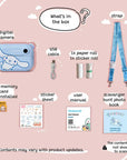 kiimento Sanrio Cinnamoroll Print Camera Model P accessories – USB cable, print paper refill and user manual
