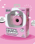 Hello Kitty Model A Kids Digital Camera - Gift-Ready Packaging with Pink Box and Hello Kitty Design.