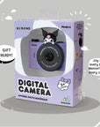 Gift-ready Kuromi kids digital camera Model A in retail box by kiimento.