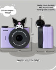 kiimento Kuromi Model A kids digital camera – ultra-compact design with food-grade silicone.