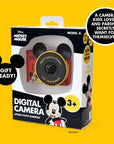 Mickey Mouse mini camera with iconic ears and red accents.