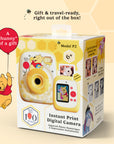 kiimento Disney Winnie the Pooh Model P2 instant print digital camera in its 100th anniversary packaging.