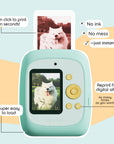 Mint Print Pro Camera with a dog photo displayed on screen and printed.