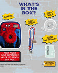 What's in the box for Spider-Man Print Pro Camera.
