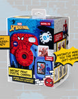 Spider-Man instant print camera in gift-ready themed packaging.