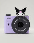 kiimento Sanrio Kuromi Mini Camera Model A – purple kids mini camera with Kuromi figurine topper