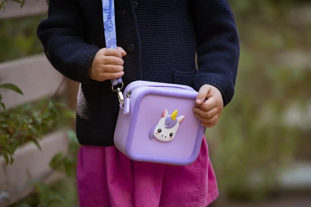 kiimento Purple Unicorn Silicone Camera Bag product image