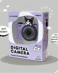 Gift-ready Kuromi kids digital camera Model A in retail box by Kidamento.