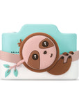 Front view of Kidamento Model K Zippy the Sloth kids digital camera