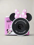 kiimento Disney Minnie Mouse Mini Camera Model A – pink kids mini camera with Minnie ears and polka dot bow