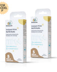 Two boxes of Kidamento Model P instant print refill rolls containing 3 paper and 2 sticker rolls.