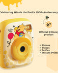 kiimento disney winnie the pooh kids instant camera angled view official licensed design lightweight travel buddy