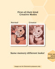 kiimento disney winnie the pooh kids camera creative mode and normal mode comparison for fun photo effects