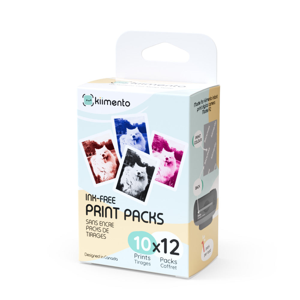 Kiimento ink-free print packs for Model P2, 120 prints.